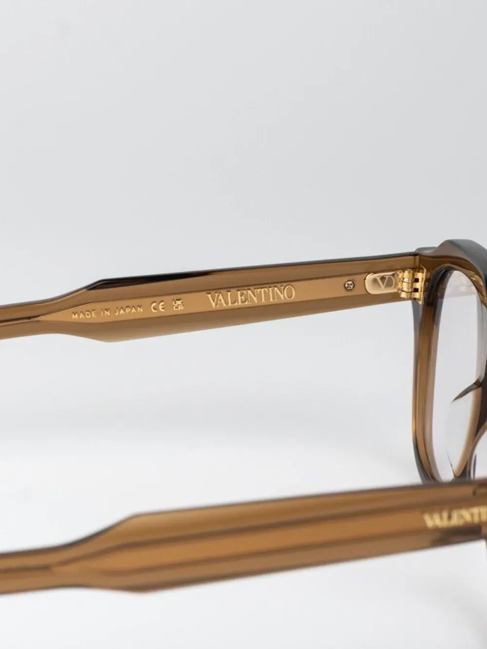 Valentino Women Eyeglasses Transparent Brown Pilot V-TALE II VLX-139 C